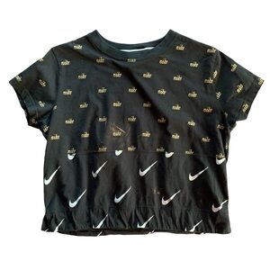 Nike Logo Cropped Cotton Top